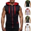 Áo Hoodie không tay nam cao cấp có thiết kế và túi đựng đầy đủ