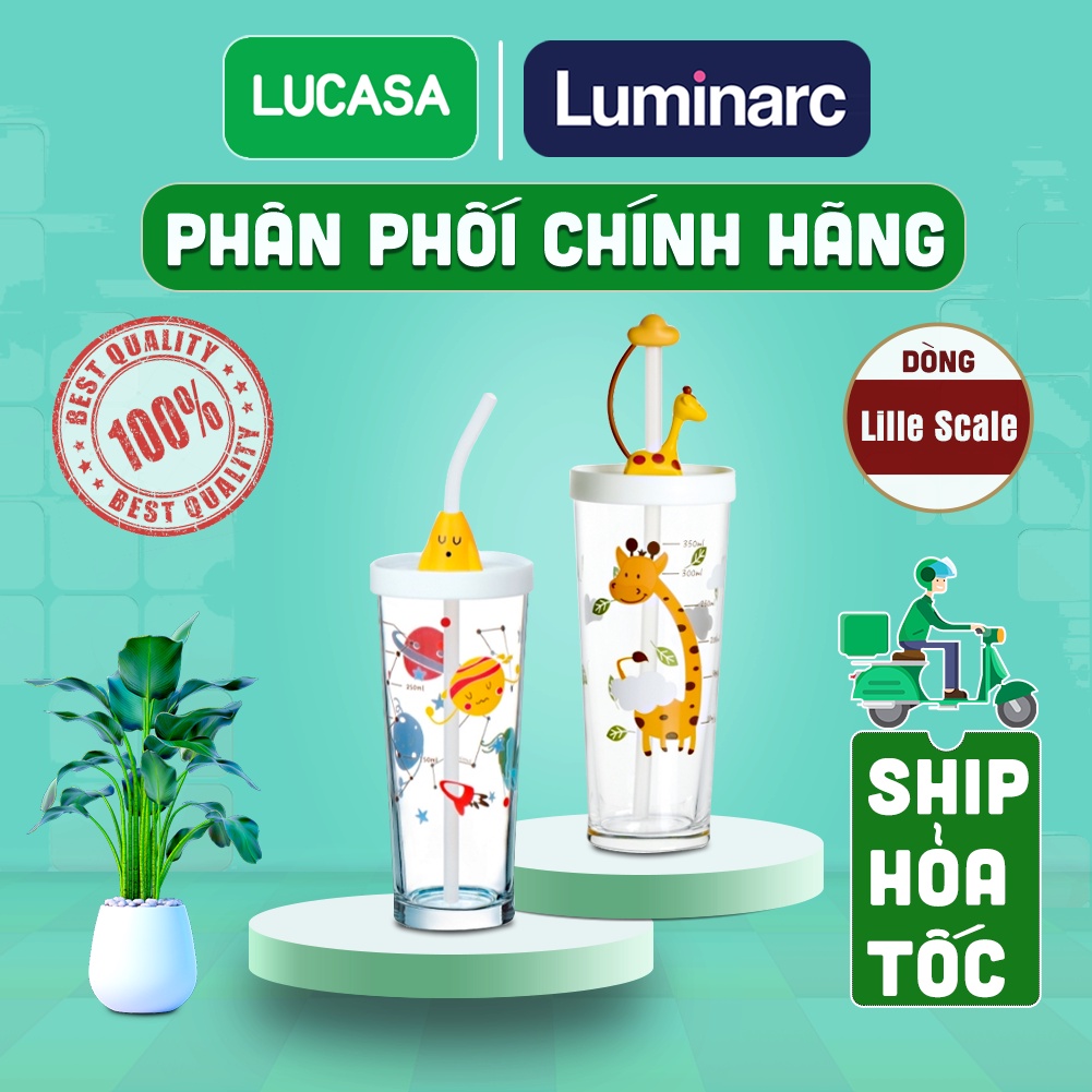 Mô tả Ly Thủy Tinh Đổi Màu Có Nắp Luminarc Lille Scale 425ml | Phân Phối Chính Hãng - 3