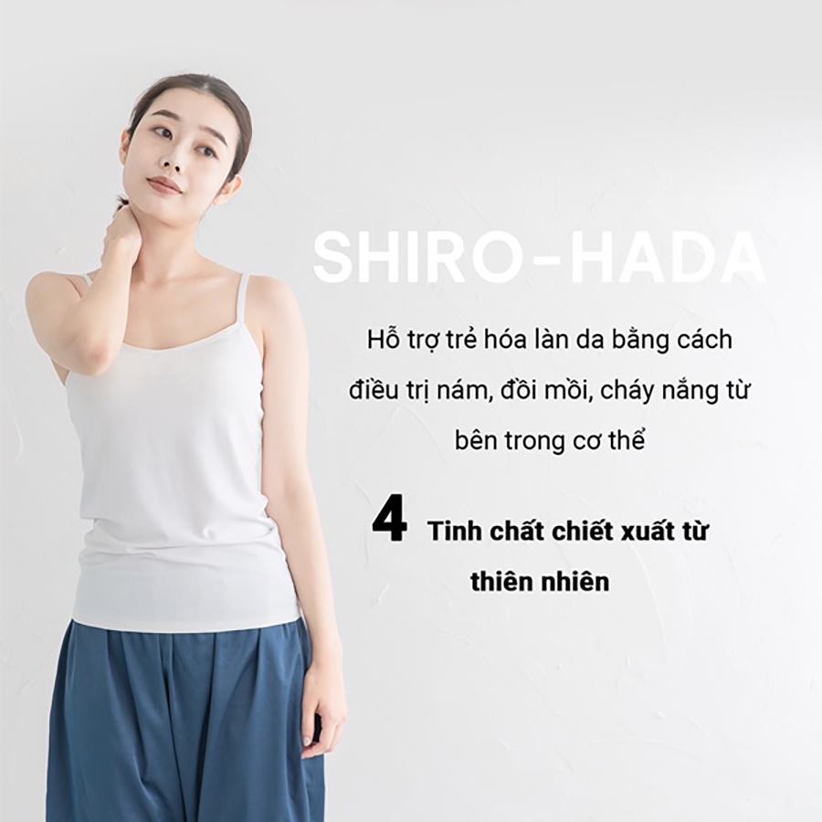 Mô tả Viên Uống Trắng Da, Ngăn Ngừa Lão Hóa, Sạm Nám, Tàn Nhang Giúp Da Đều Màu Từ Thiên Nhiên Shiro Hada Genki Fami Nhật Bản - 9
