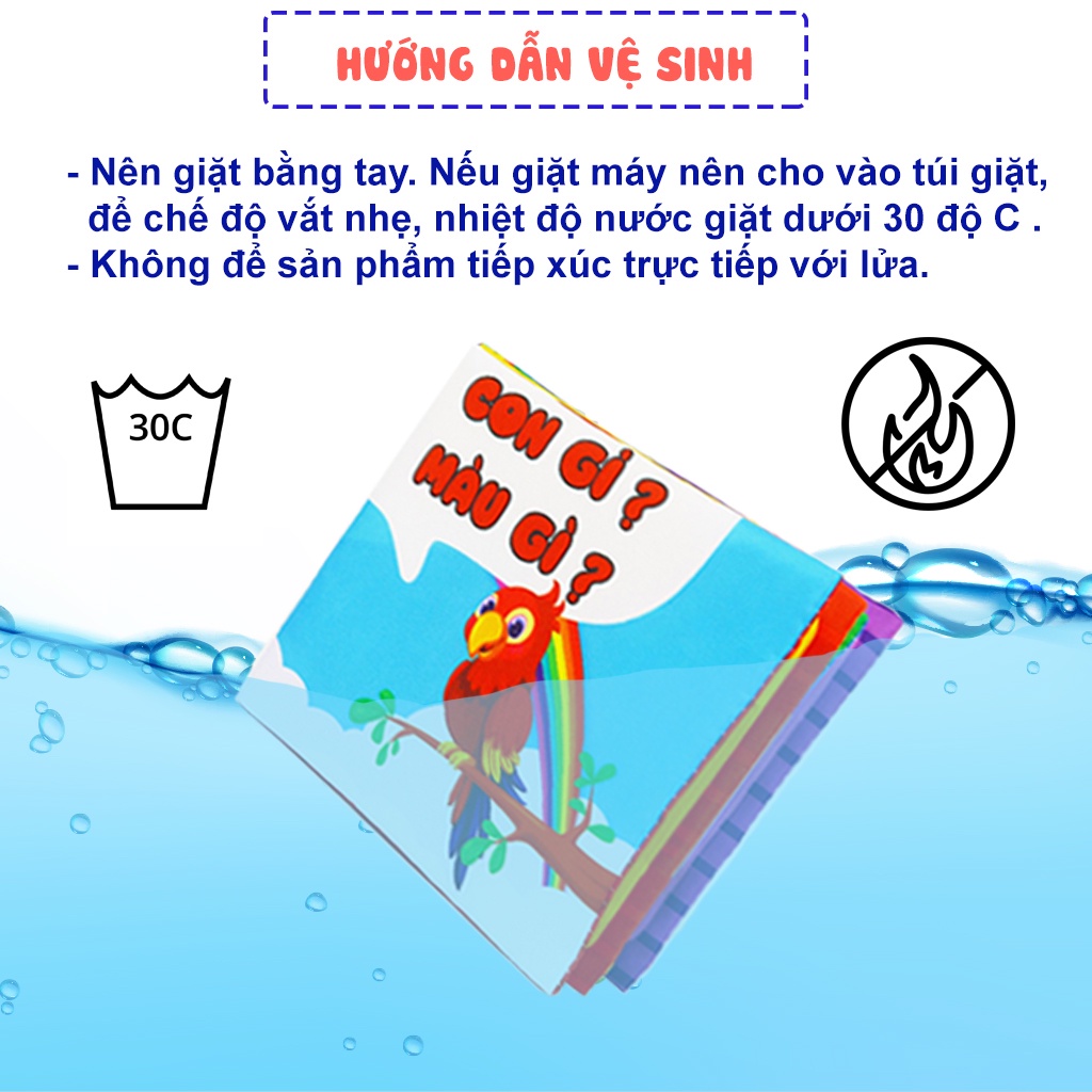 Chi tiết sách vải PiPoVietnam