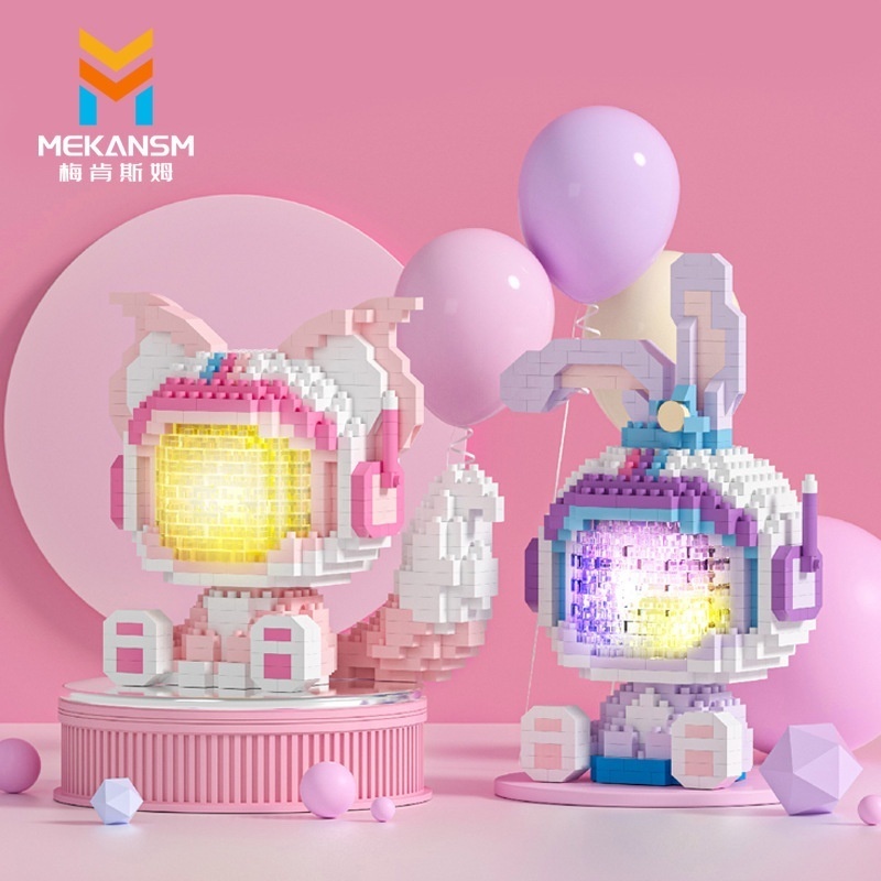Bộ Lắp Ghép  Xe Mô Tô Hoạt Hình Dạ Quang