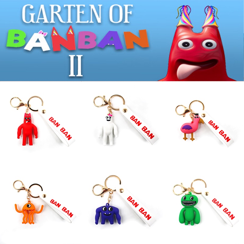 Hot 6cm Garten of Banban Móc Khóa Hình Túi Đồ Chơi Mặt Dây Chuyền Jumbo Josh Kid Sinh Nhật