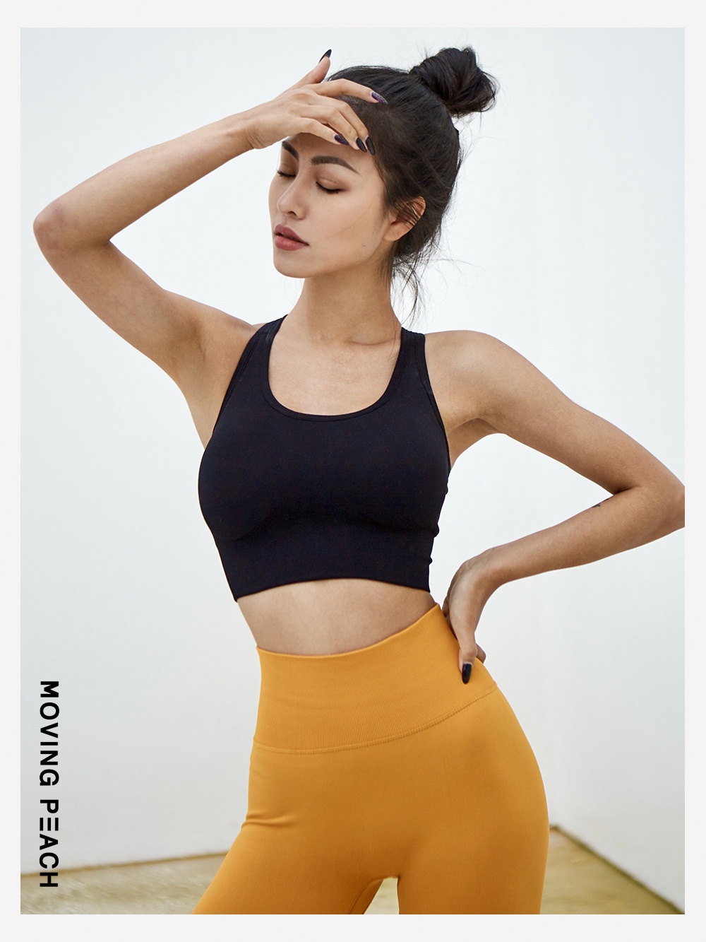 Mô tả Áo ngực thể thao MOVING PEACH JBY không đường may thoáng khí có miếng đệm tháo rời - 11