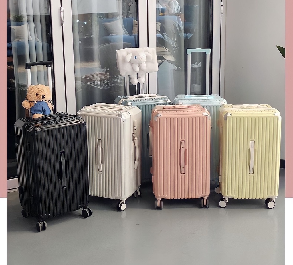 Mô tả Vali kéo du lịch Kingsun vali size20/24dáng hộp Khoá Kéo KS-P37 nhựa PC +ABS cao cấp chống va đập - 1
