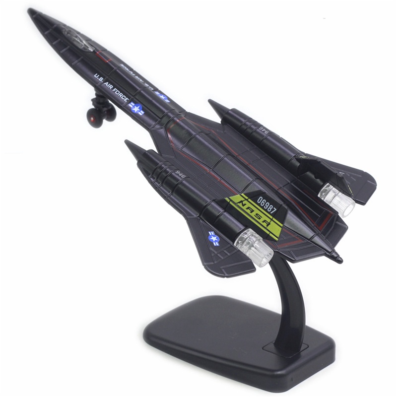 Mô tả Đồ chơi mô hình máy bay chiến đấu F-16, F-18, F-35, SR-71,Su-35  KAVY có nhạc và đèn, vỏ hợp kim kèm chân đế - 5