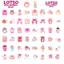 Bộ 50 Miếng Dán Lotso Chống Thấm Nước Có Thể Tái Sử Dụng Trang Trí Laptop Graffiti Kid Tự Làm Quà Tặng