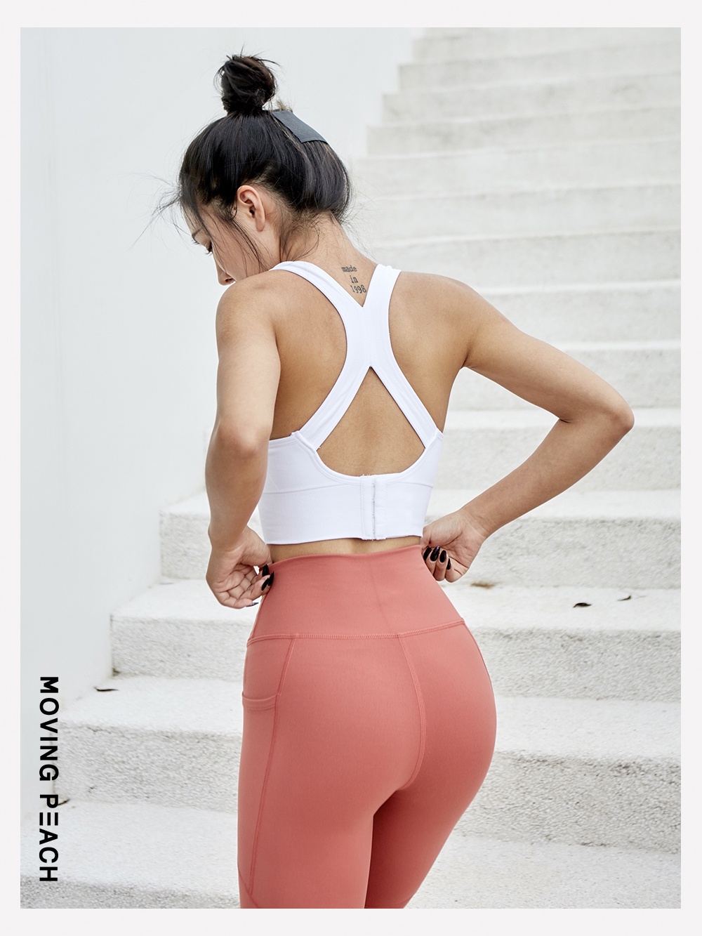 Mô tả Áo ngực thể thao MOVING PEACH JBY không đường may thoáng khí có miếng đệm tháo rời - 10