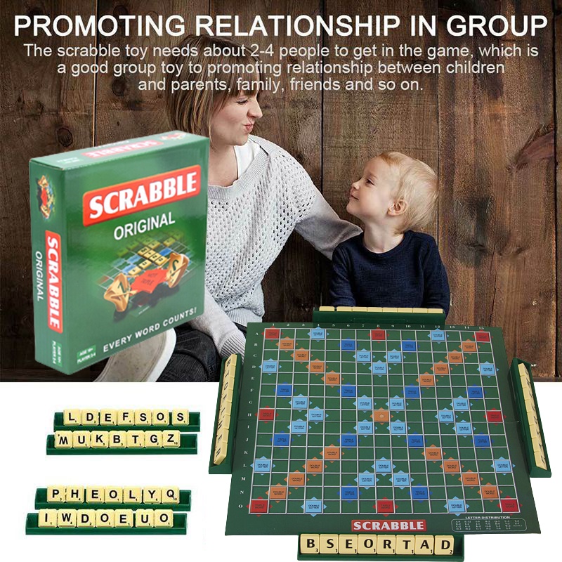 Board Group Trò chơi Scrabble dành cho gia đình và các mối quan hệ thúc đẩy bạn bè