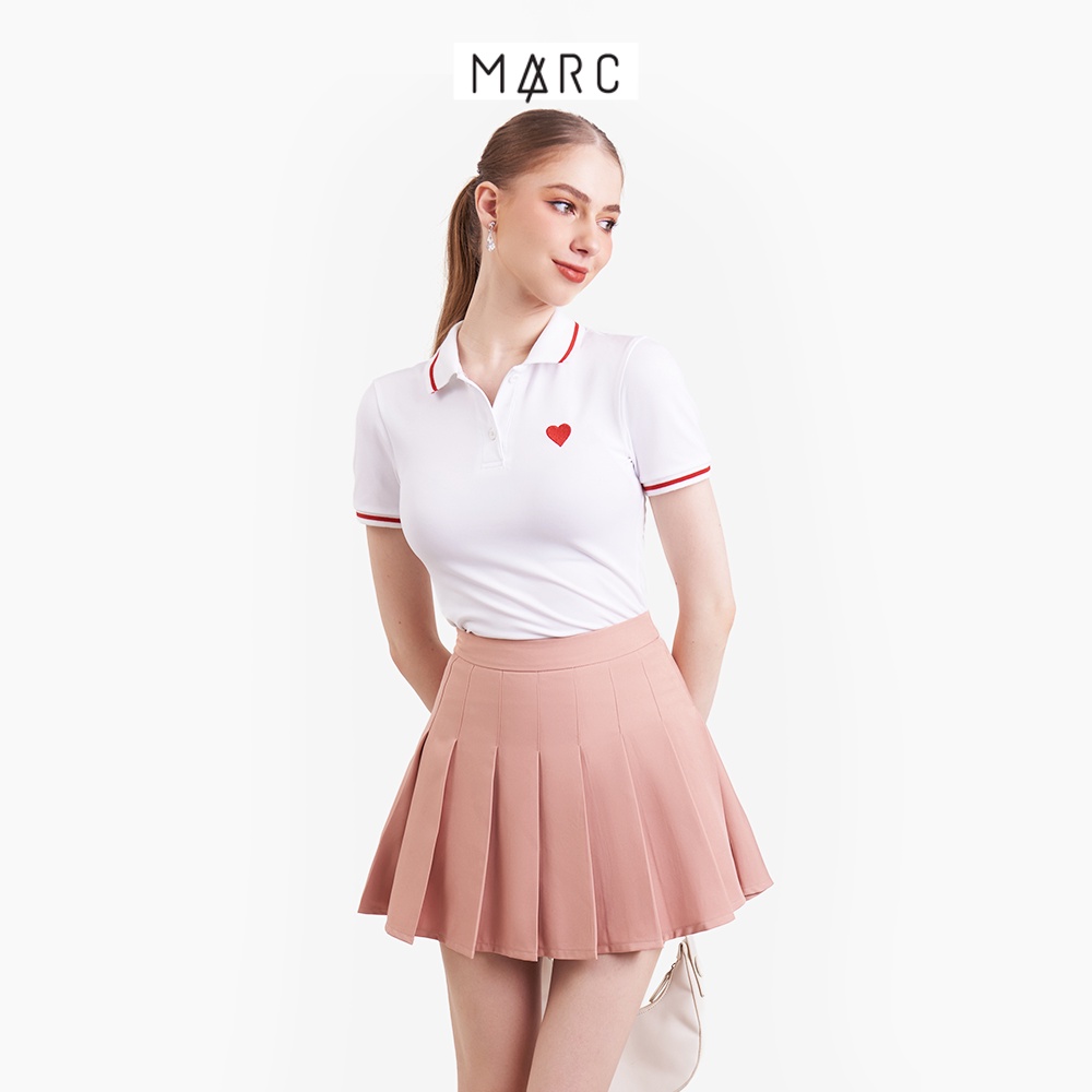 Mô tả Chân váy mini tennis ngắn nữ MARC FASHION cơ bản xếp ly dáng xòe CBLT021023 - 9