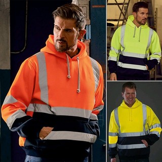 Áo Hoodie phản quang nam cao cấp có mũ trùm đầu dây rút và thiết kế thường xuyên vừa vặn