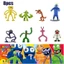 Không độc hại Pvc Roblox Nhân vật 8 chiếc Rainbow Friends Bộ đồ chơi dành cho trẻ em Quà tặng