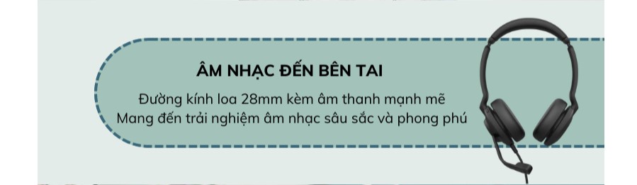 Mô tả Tai Nghe Chụp Tai On-ear JABRA Connect 4H | Đan Mạch | USB C | 2 microphone | Hàng Chính Hãng - 3