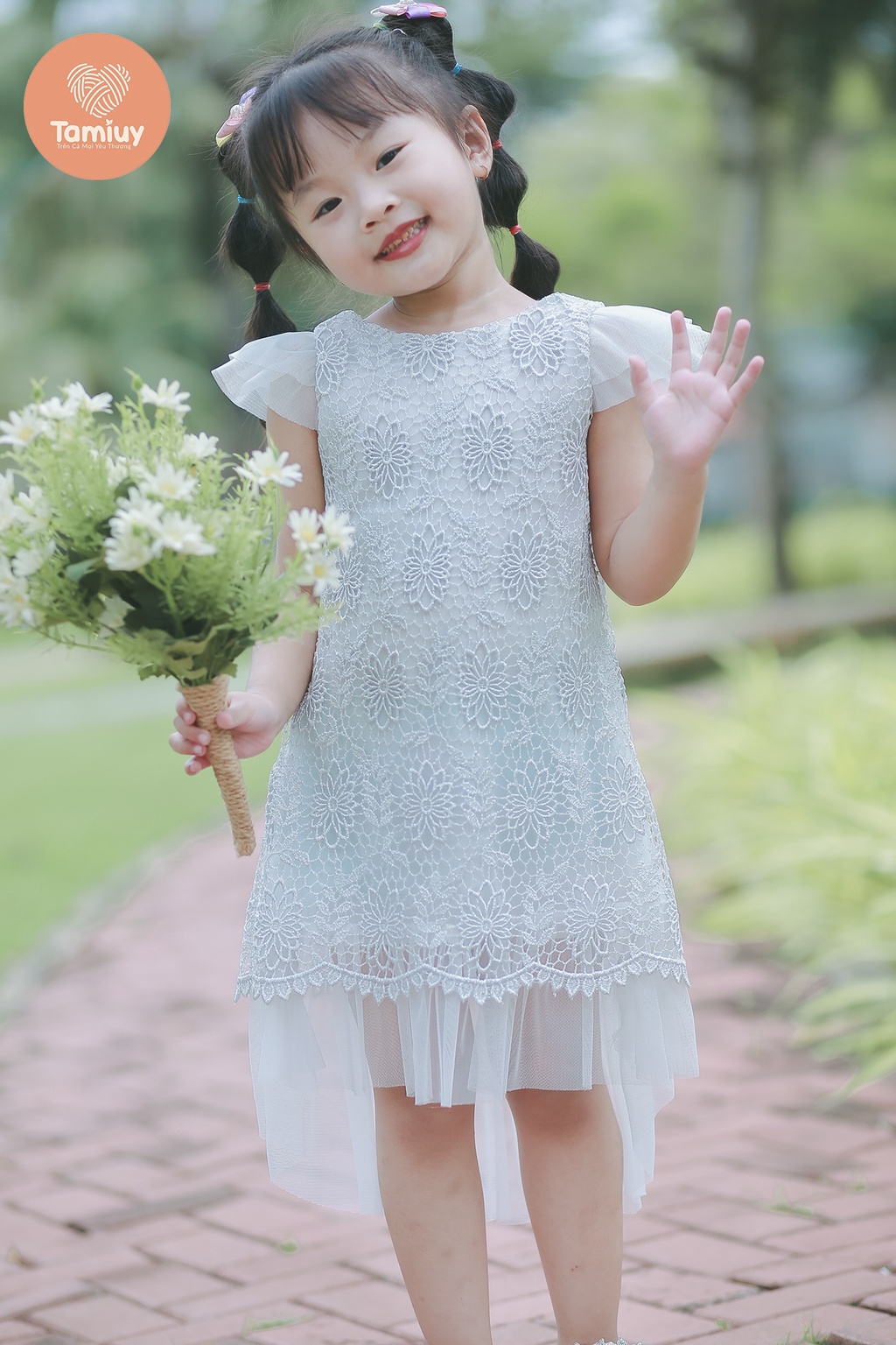 Mô tả Đầm Ren Đuôi Cá Tamiuy Thiết Kế Cao Cấp, Dành Cho Bé Gái (1-10T) - 2
