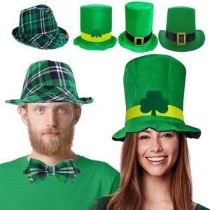 Unisex St. Ngày của Patrick Mũ xanh Người lớn Ireland Leprechaun Shamrock Fancy Dress Access