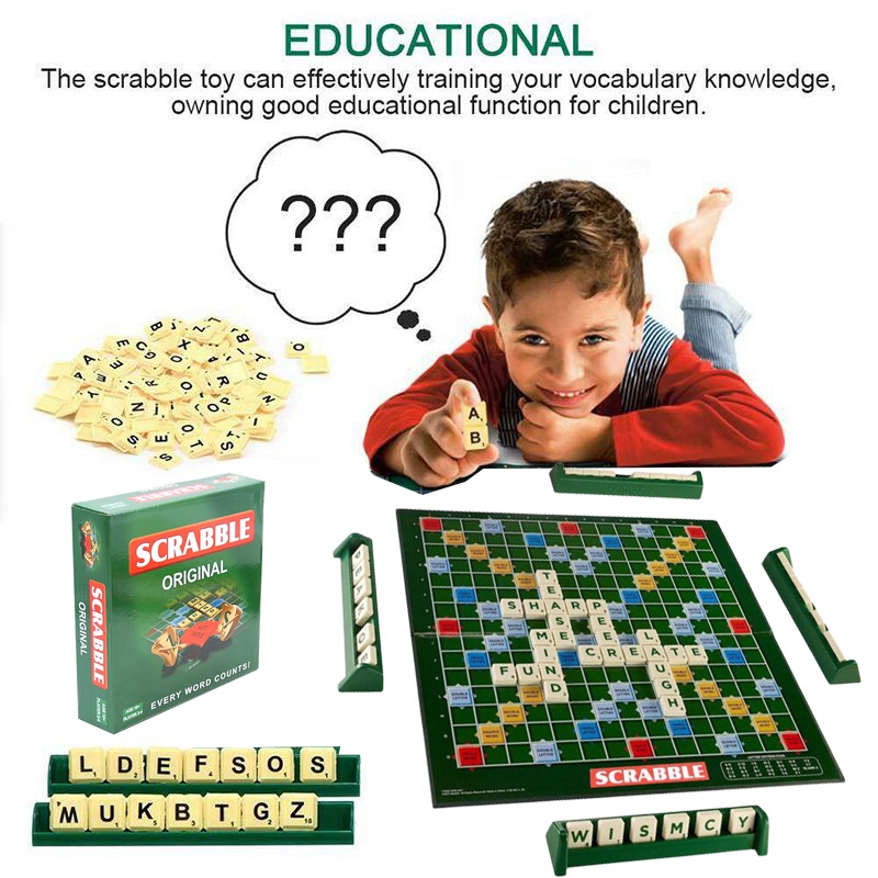 Board Group Trò chơi Scrabble dành cho gia đình và các mối quan hệ thúc đẩy bạn bè