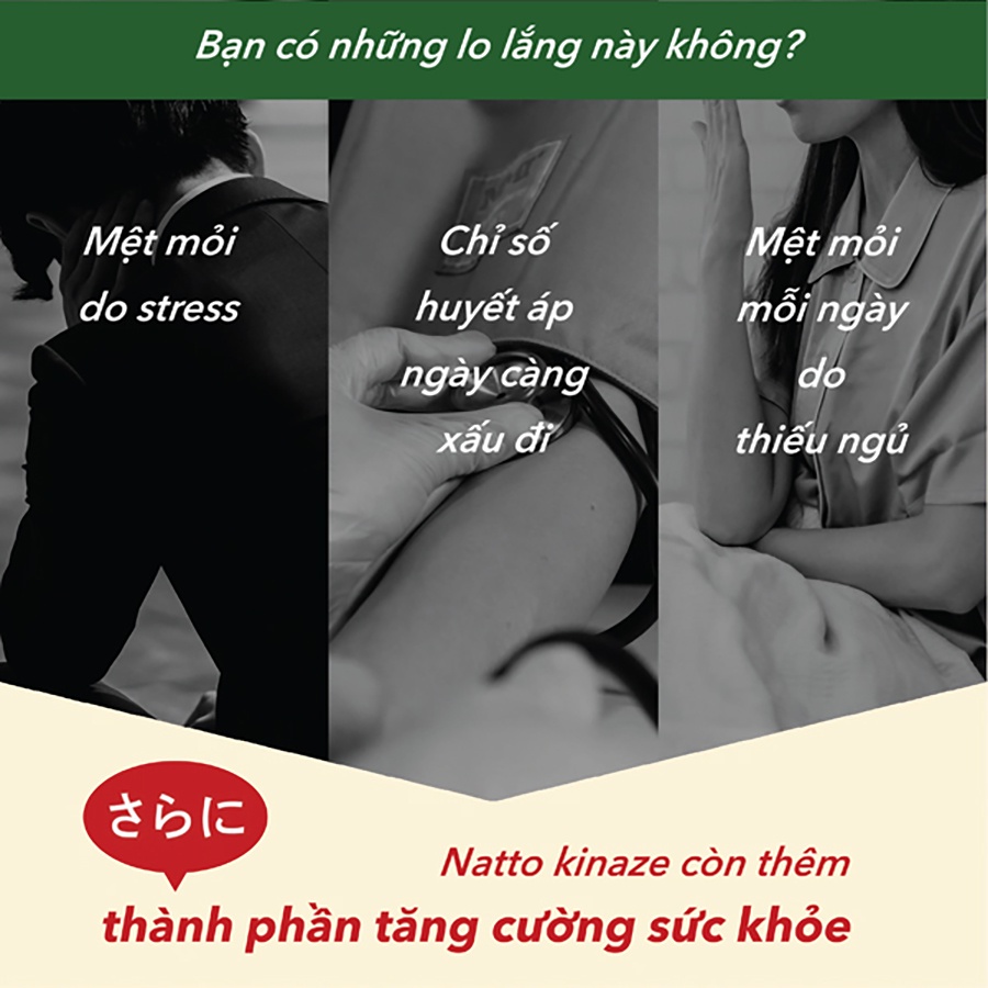 Mô tả Combo Viên Uống Bổ Não, Ngừa Đột Quỵ Tai Biến, Giúp Ngủ Ngon Nattokinase 3000FU Natto Ichou Genki Fami Nhật Bản - 5