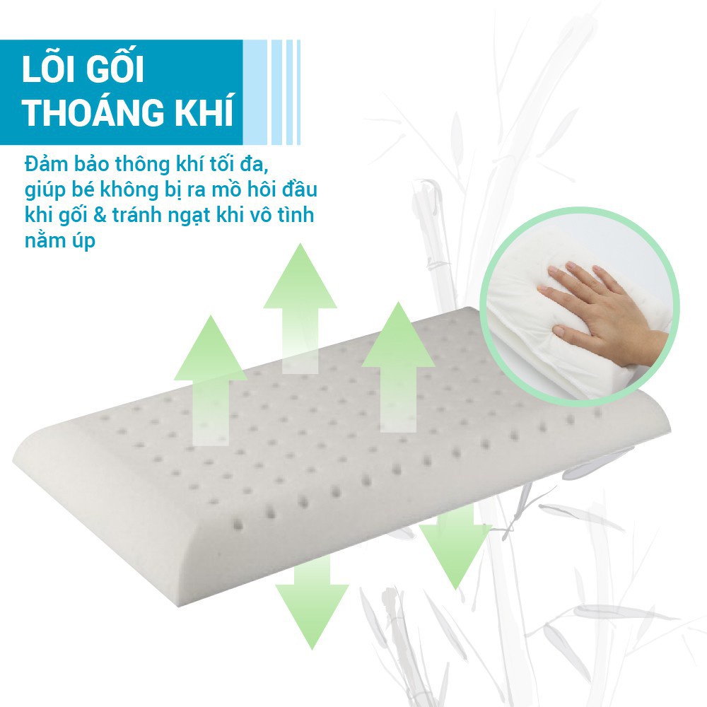 Mô tả Gối Memory Foam - Comfybaby cho bé organic tự nhiên mềm mại, thoáng mát, sử dụng từ 0 tháng tuổi - 8