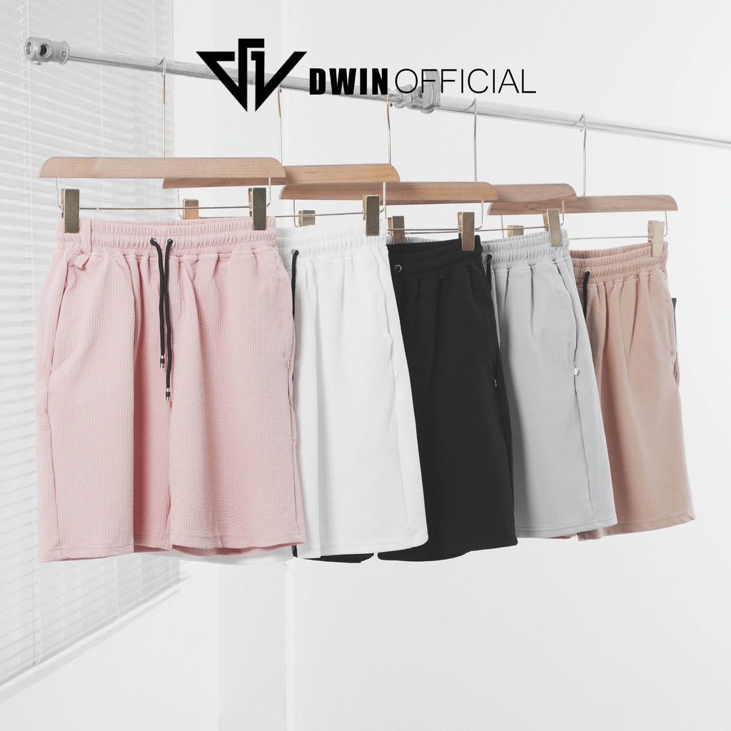 Mô tả Quần short đùi thun bắp unisex Dwin thun Basic nam nữ oversize ống rộng ulzzang Hàn Quốc - 1