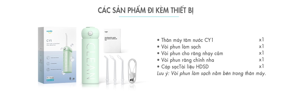 Mô tả Máy tăm nước sóng siêu âm usmile CY1 / CY0 - Bảo hành 12 tháng - 11