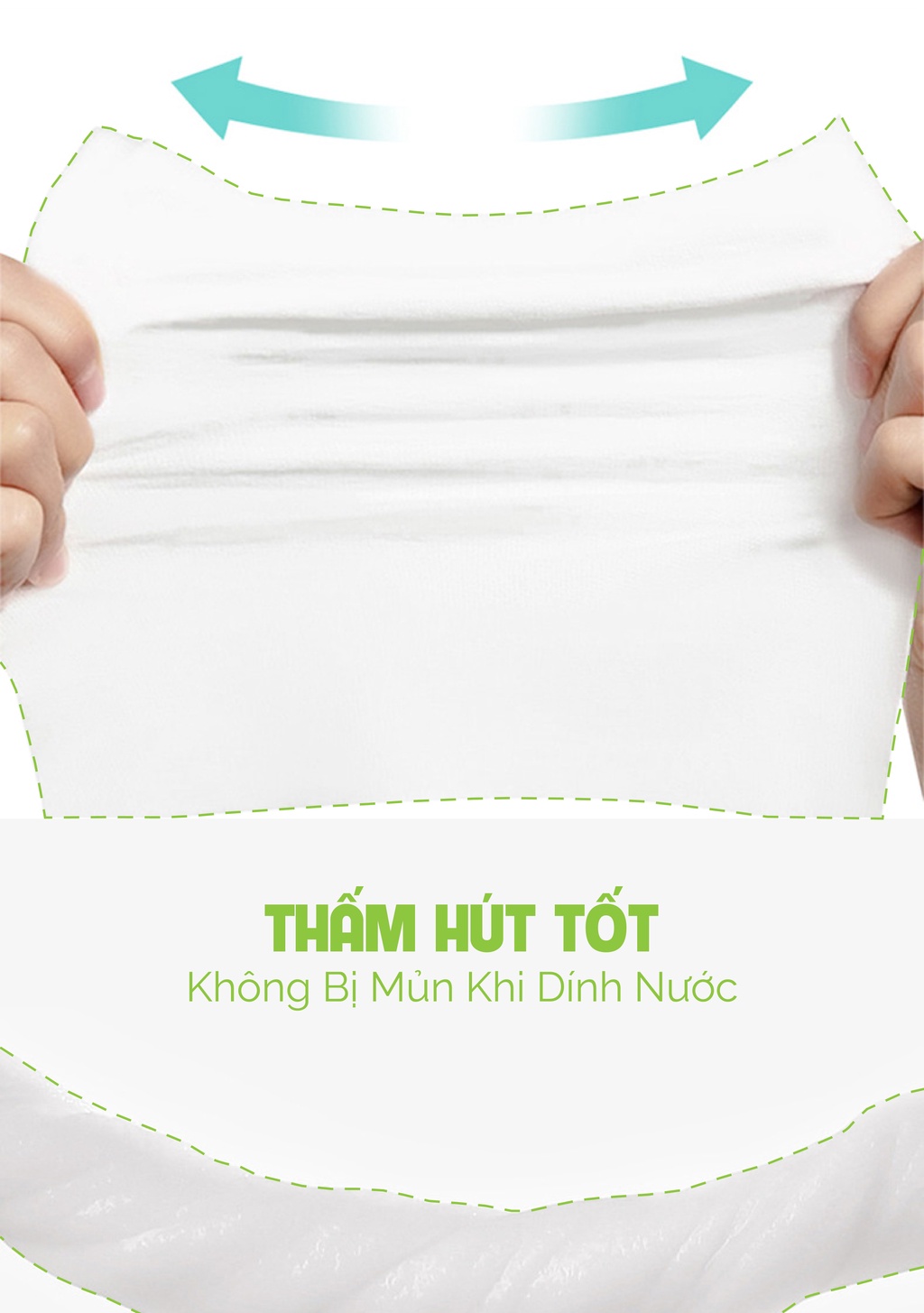 Mô tả Giấy ăn Slisoft Trắng 300 lớp - 3