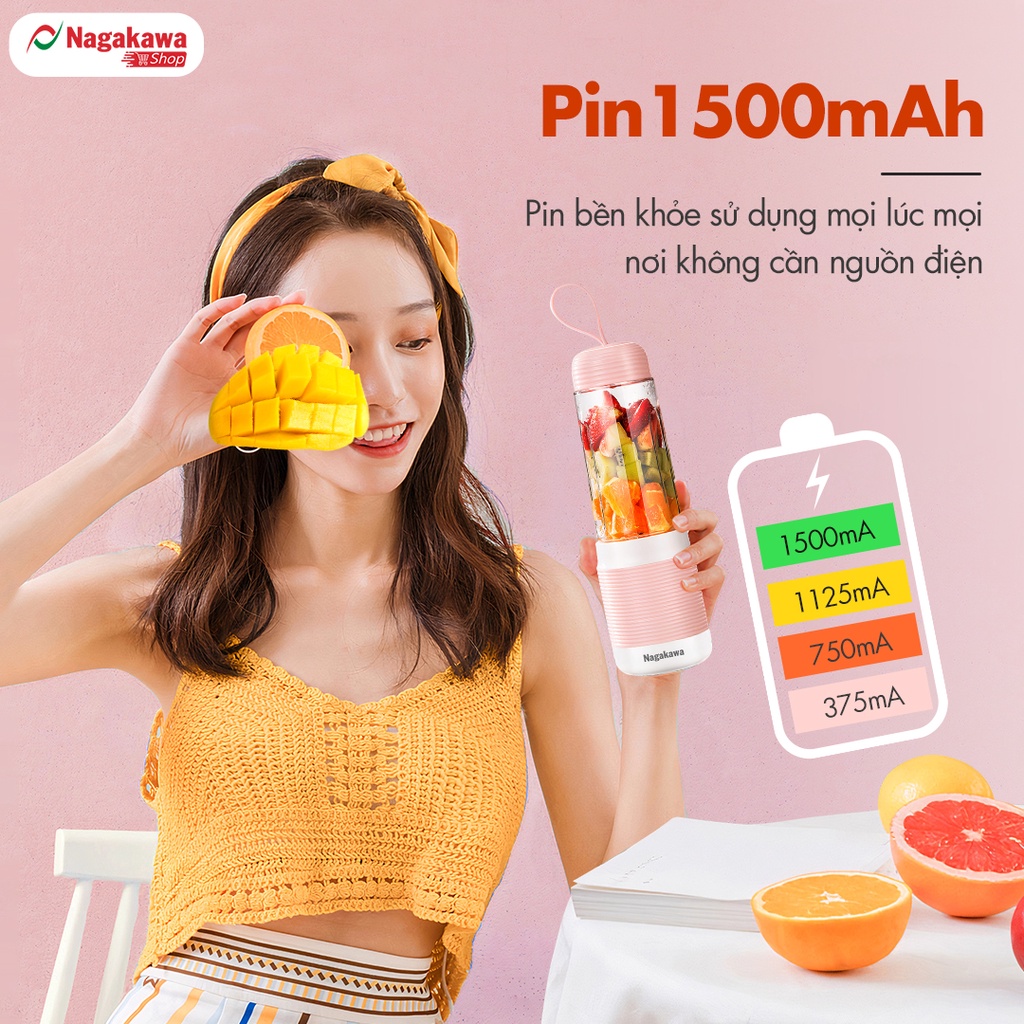 Mô tả Máy xay sinh tố cầm tay Nagakawa NAG0826 (300ml – 35W) – Bảo hành 12 tháng - 2
