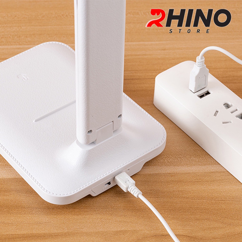 Mô tả Đèn học LED bảo vệ mắt chống cận cảm ứng Rhino L201, tích điện đa năng làm việc, để bàn học - 7