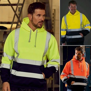 Áo Hoodie phản quang nam cao cấp có mũ trùm đầu dây rút và thiết kế thường xuyên vừa vặn