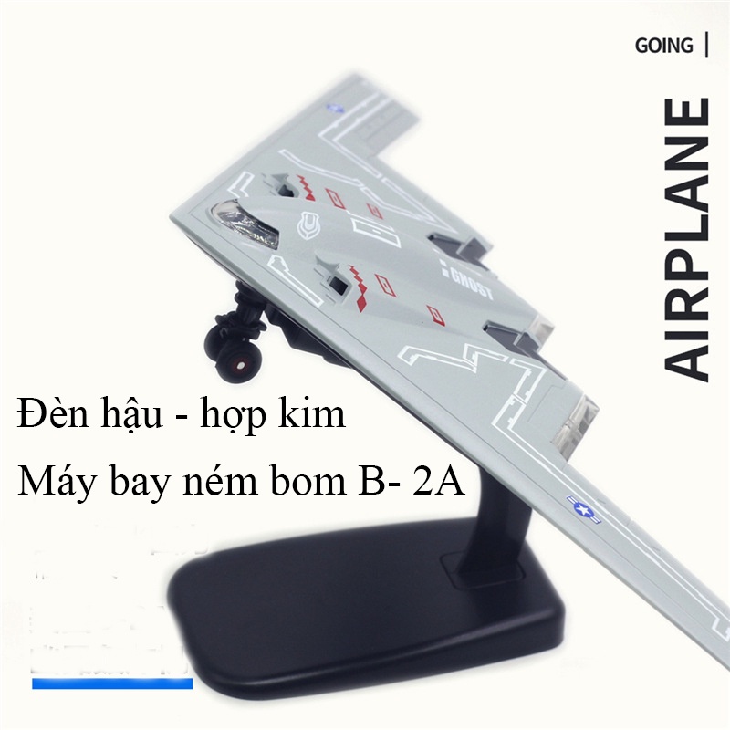 Mô tả Đồ chơi mô hình máy bay chiến đấu F-16, F-18, F-35, SR-71,Su-35  KAVY có nhạc và đèn, vỏ hợp kim kèm chân đế - 2