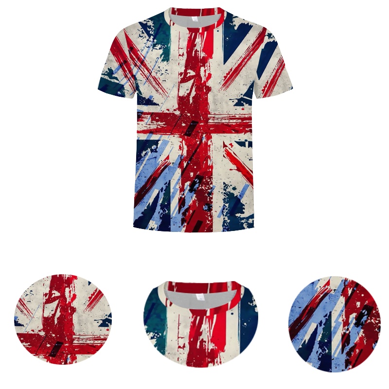 Áo thun Oversized in 3d lý tưởng cho những người đam mê Union Jack