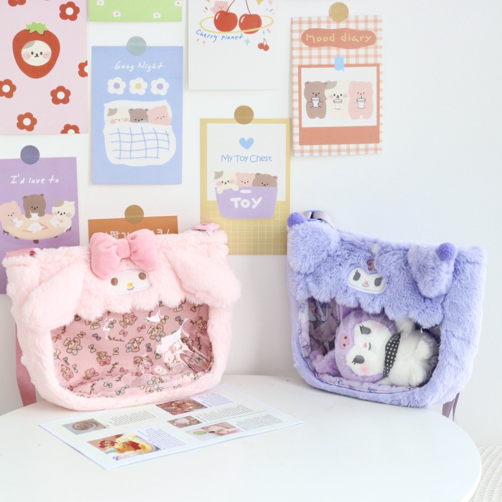 Túi đeo chéo sang trọng Sanrio dành cho trẻ mới biết đi với nhân vật giai điệu và Cinnamoroll của tôi