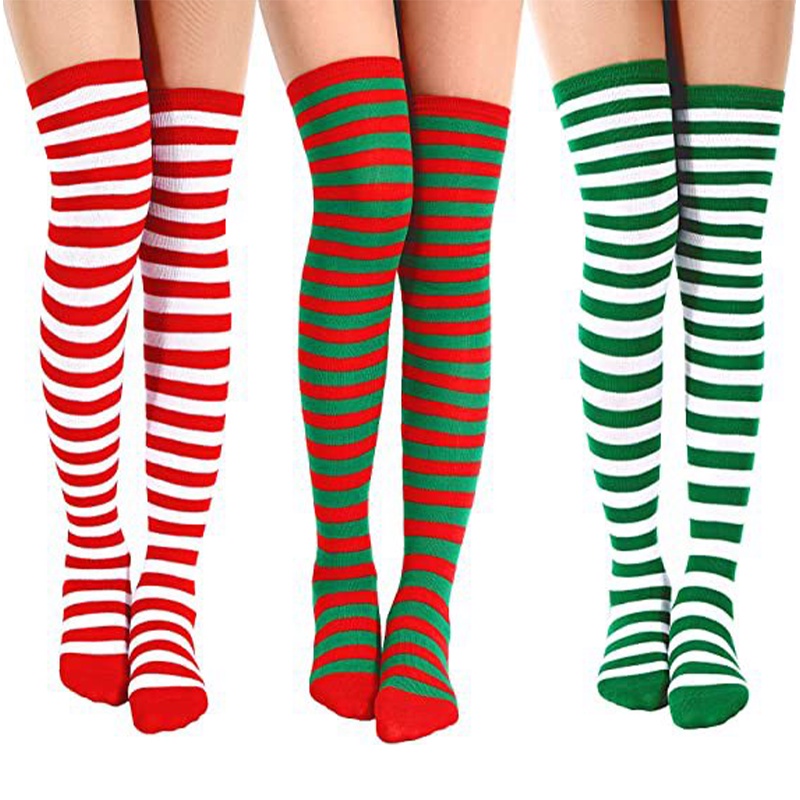 Tất Polyester-spandex Elf Co Giãn Xmas Cosplay Cho