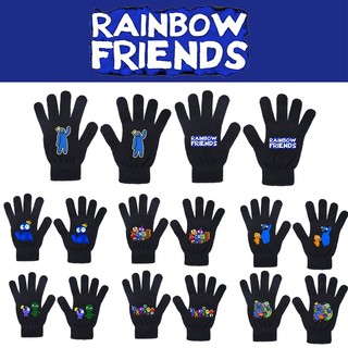 Rainbow Friends Roblox Ấm Dệt Kim Tất Cả Ngón Tay Găng Tay Mùa Đông Găng Tay Quà Tặng Unisex