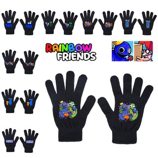 Rainbow Friends Roblox Ấm Dệt Kim Tất Cả Ngón Tay Găng Tay Mùa Đông Găng Tay Quà Tặng Unisex