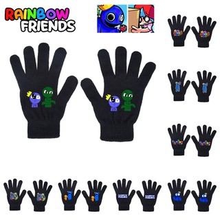 Rainbow Friends Roblox Ấm Dệt Kim Tất Cả Ngón Tay Găng Tay Mùa Đông Găng Tay Quà Tặng Unisex