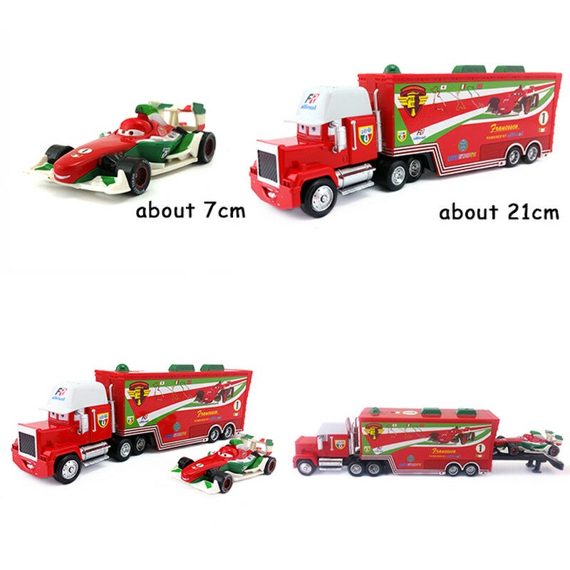 Bộ xe và xe đua bằng hợp kim và nhựa Pixar Sparkling Cars với Mack Lightning Mcqueen King Jackson dành cho trẻ em. Bão