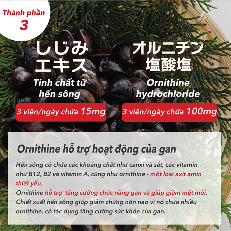 Mô tả Viên Uống Bổ Gan Giúp Giải Độc Gan, Mát Gan, Giảm Căng Thẳng Mệt Mỏi, Hạ Men Gan Kanzo Ukon Genki Fami Nhật Bản - 6