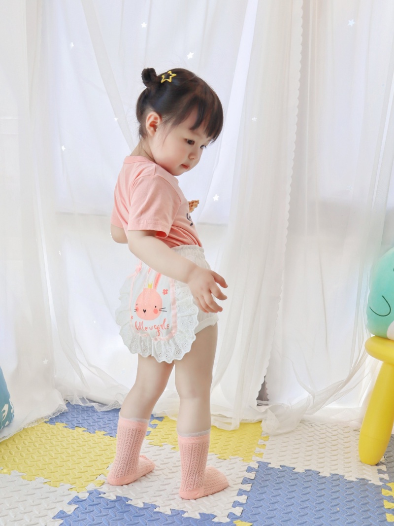 Mô tả Lucky Big Cat®Lolita phong cách bé quần lót bé gái cotton bé quần lót bé gái quần short bé công chúa tam giác mặc bên ngoài - 4