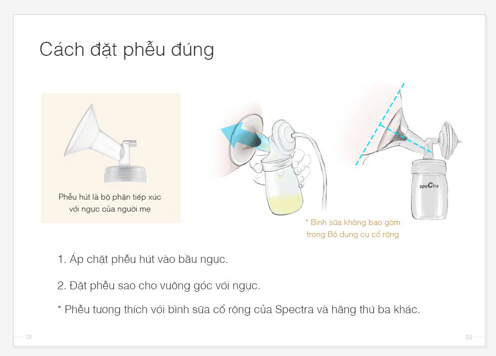 Mô tả Phễu Hút Sữa Spectra Chính Hãng (Size 16/20/24/28mm) - 5
