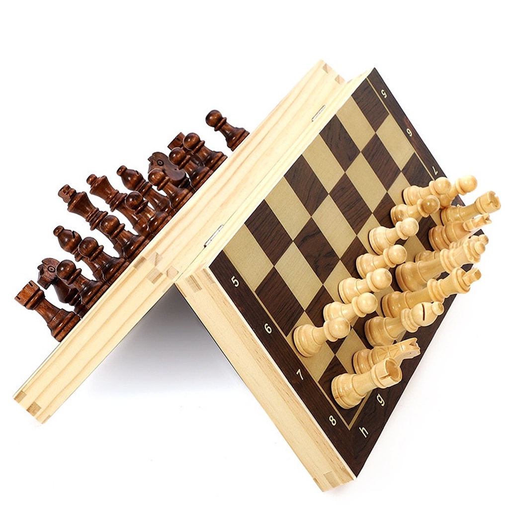 Mô tả Bộ Cờ Vua Nam Châm Bằng Gỗ Size Nhỏ 29*29*2.5cm Cao Cấp, An Toàn Chính Hãng Amalife - 3