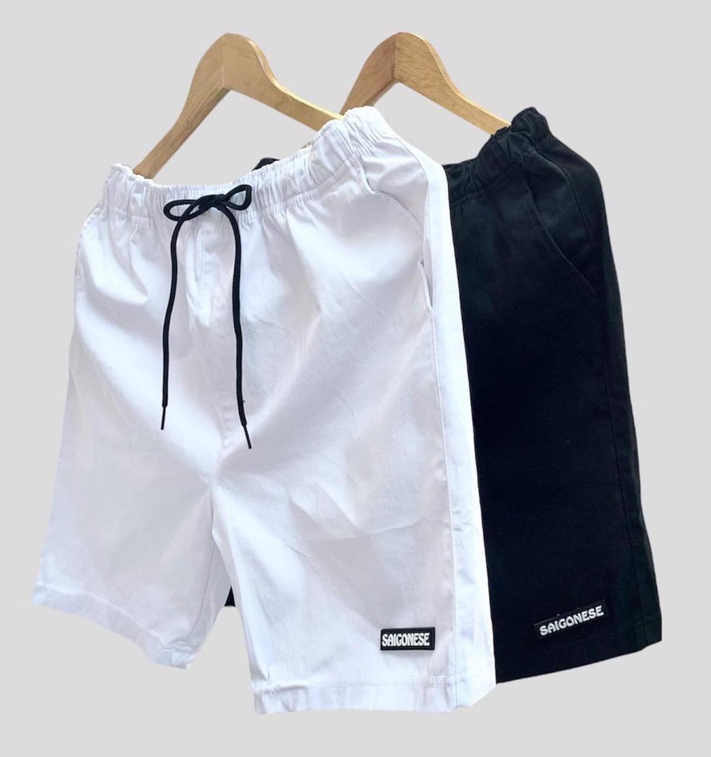 Mô tả Quần Short Kaki Nam Unisex SAIGONESE Special Collection / SKK Đen - 1