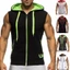 Áo Hoodie không tay nam cao cấp có thiết kế và túi đựng đầy đủ