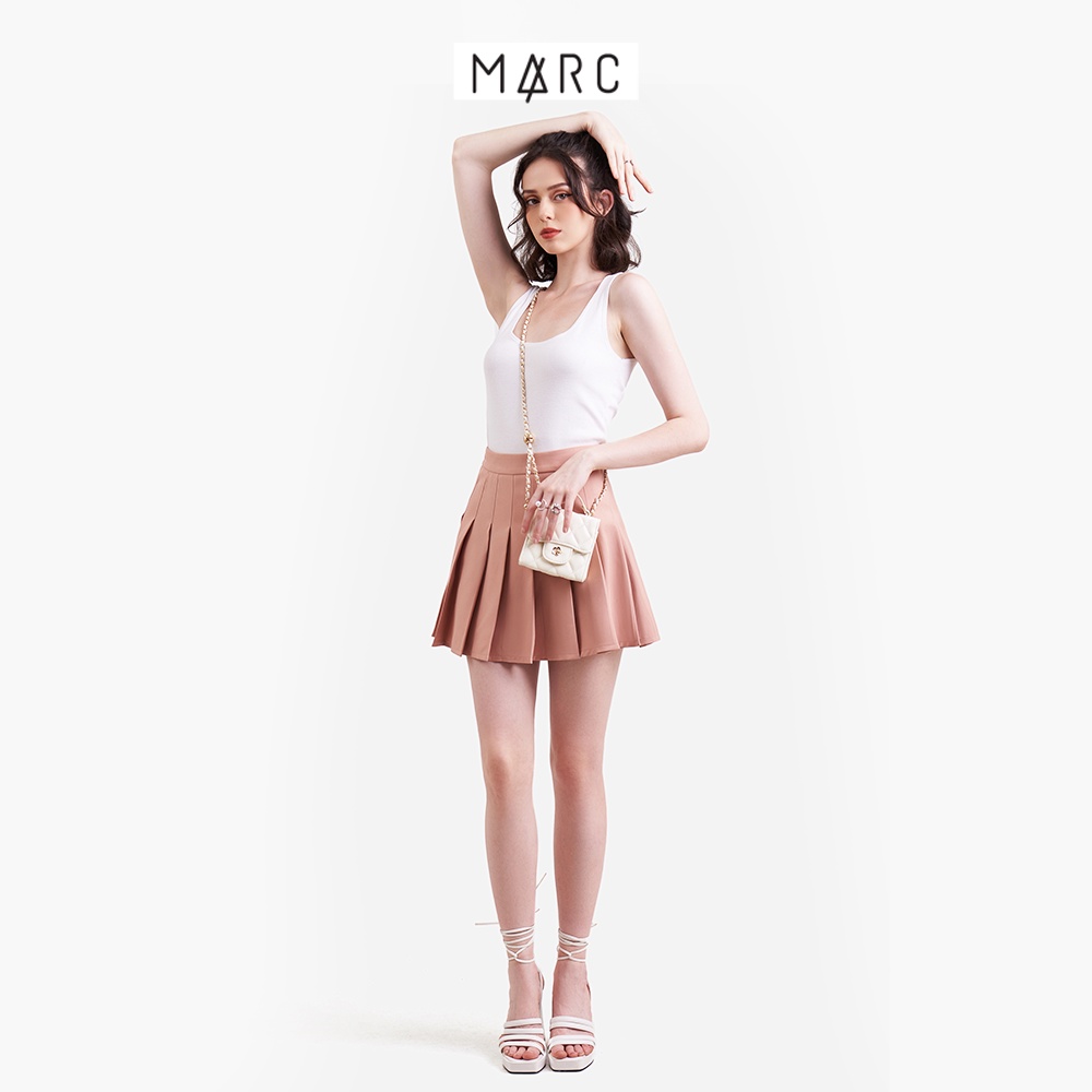 Mô tả Chân váy mini tennis ngắn nữ MARC FASHION cơ bản xếp ly dáng xòe CBLT021023 - 8