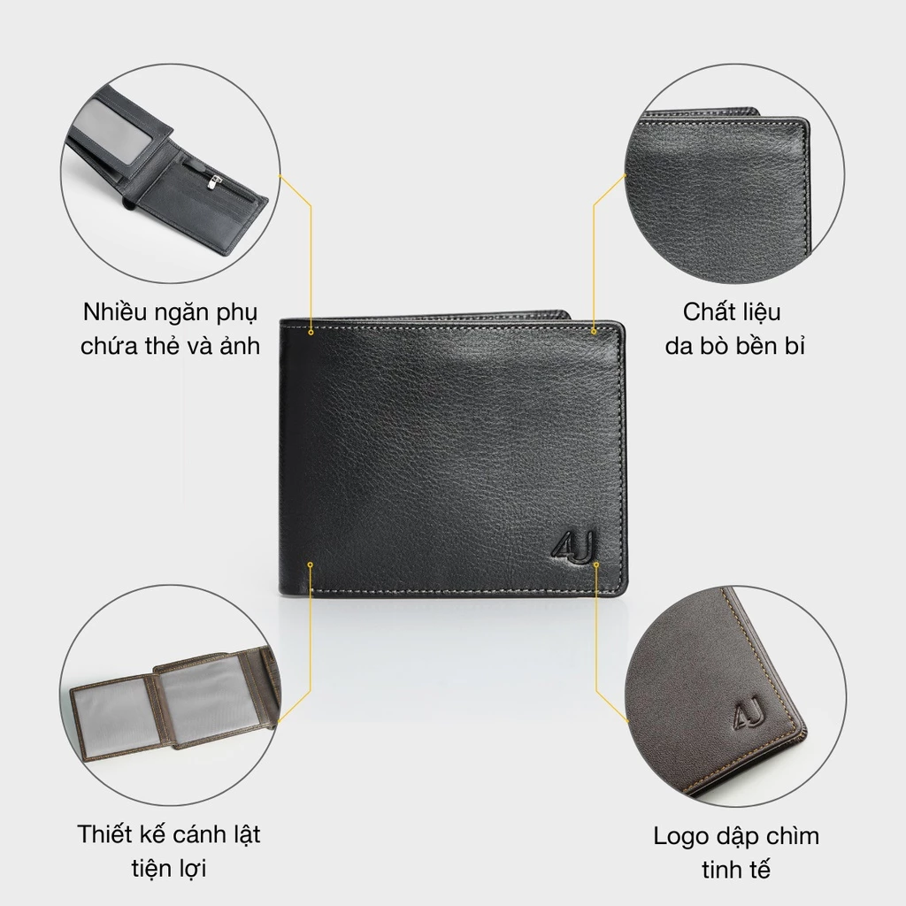 Ví nam 4U F111 - Thiết kế tiện dụng