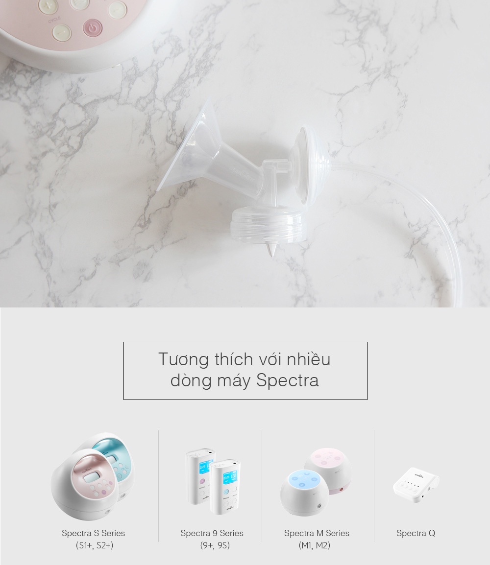 Mô tả Phễu Hút Sữa Spectra Chính Hãng (Size 16/20/24/28mm) - 1