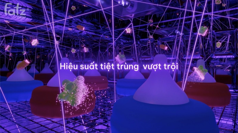 Mô tả Máy tiệt trùng sấy khô khử mùi FATZBABY UVC LED- KING 2- 19L -FB4799BT công nghệ khử mùi Anion - 3