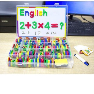 Bộ Bảng Chữ Cái Và Số Bằng Xốp Hít Nam Châm Giáo Dục Sớm Cho Bé