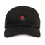 Thoải mái Mới Hàng trăm Bố Mũ Hoa Hồng Thêu Snapback Mũ Bóng Chày
