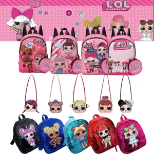 LOL SURPRISE Trẻ Em Chống Thấm Nước Túi LOL Bất Ngờ Búp Bê Trẻ Em Đeo Vai Túi Đeo Ngang Học Sinh SchoolBag Sinh Nhật Bé Gái Hoạt Hình Mẫu Giáo Ba Lô