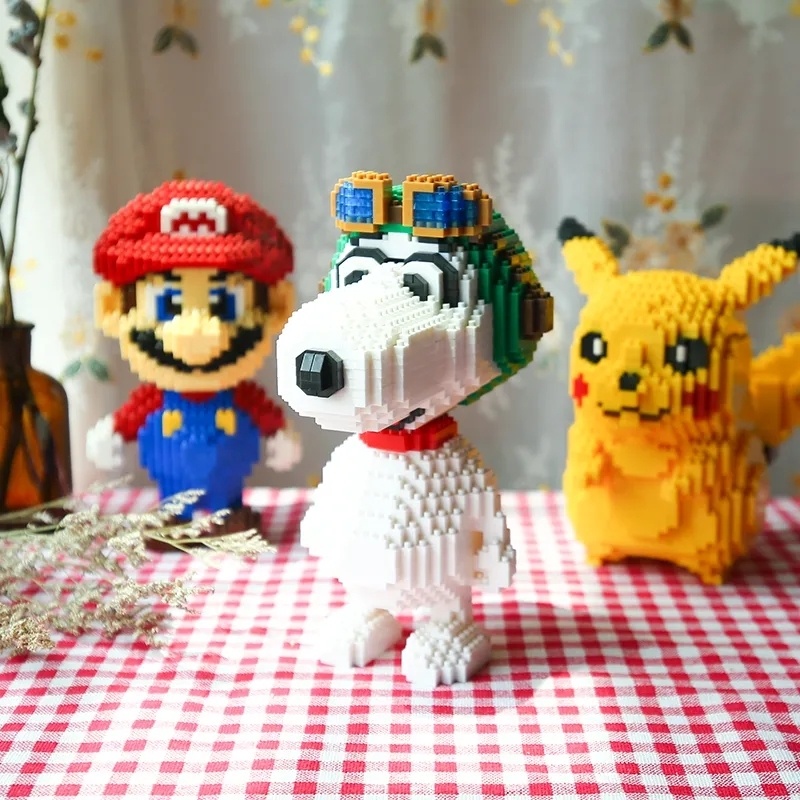 Bán Chạy Nhất Đồ Chơi Cho Bé Trai bearbrick Xếp Hình robot mini robot Lớn Khối Xây Dựng Đồ Chơi Lắp Ráp Pikachu Nhân Vật Hoạt Hình Lớn 32CM Gửi Mô Hình Búa Lắp Ráp Đồ Chơi Đồ Chơi Giáo Dục