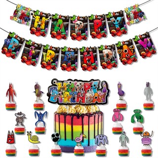 Set Bong Bóng + Que Cắm Trang Trí Bánh Sinh Nhật Garten of Banban